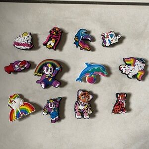 Lisa Frank Colorful CROC Shoe Charm Set